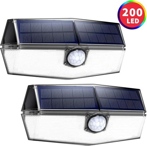 litom2m|♟ LITOM 200 LED Solar Motion Sensor Lights Outdoor with Low .